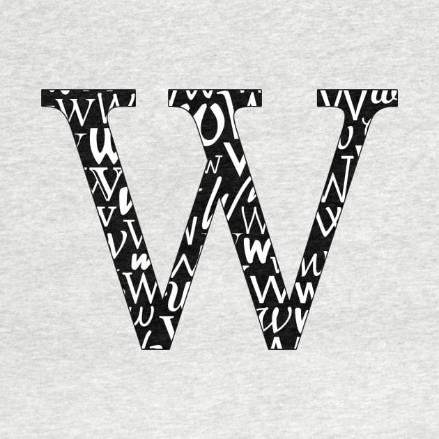 W Filled - Typography by gillianembers